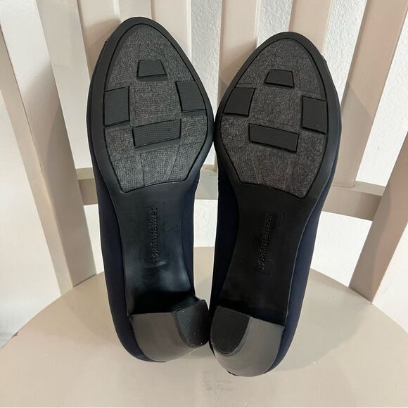 NWB Naturalizer Women’s Lightner Peep Toe Pumps in Navy Blue Sz. 10 Block Heel - Picture 7 of 9